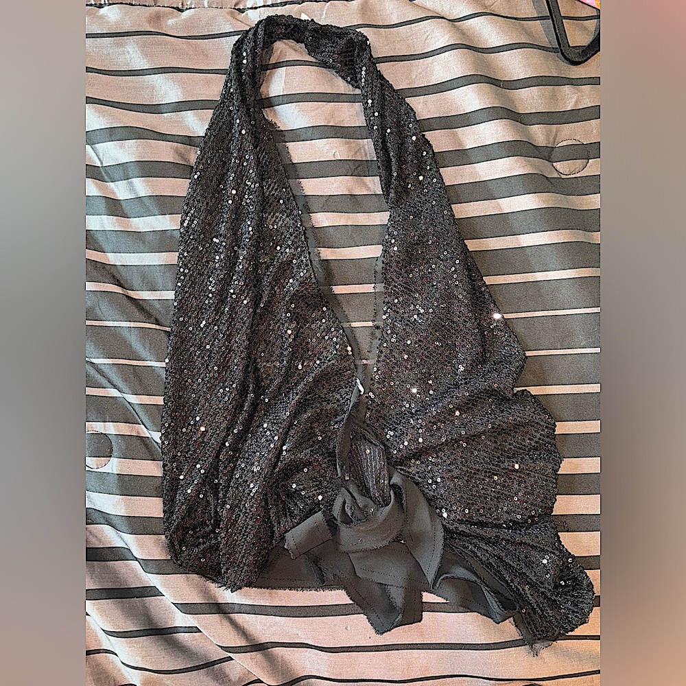 Sequined Halter Top